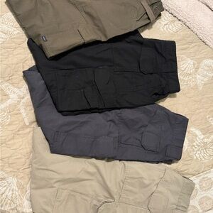 5.11 & Tru Spec Tactical Men's Cargo Pants - Black, Gray, Tan, Olive (includes 4
